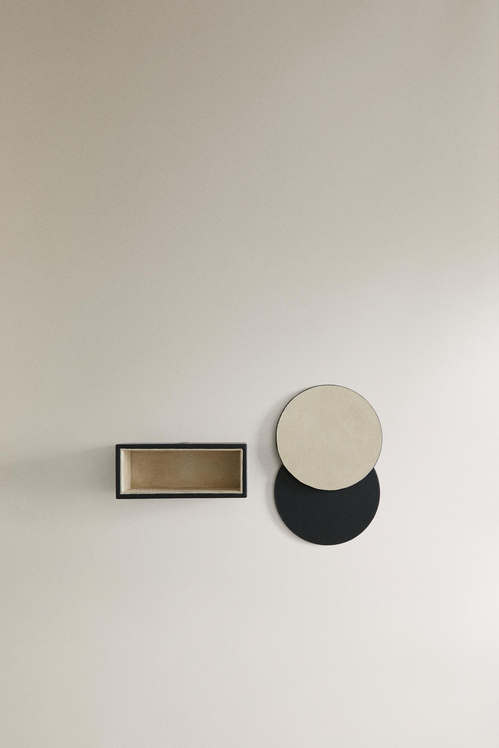LEATHER COASTERS